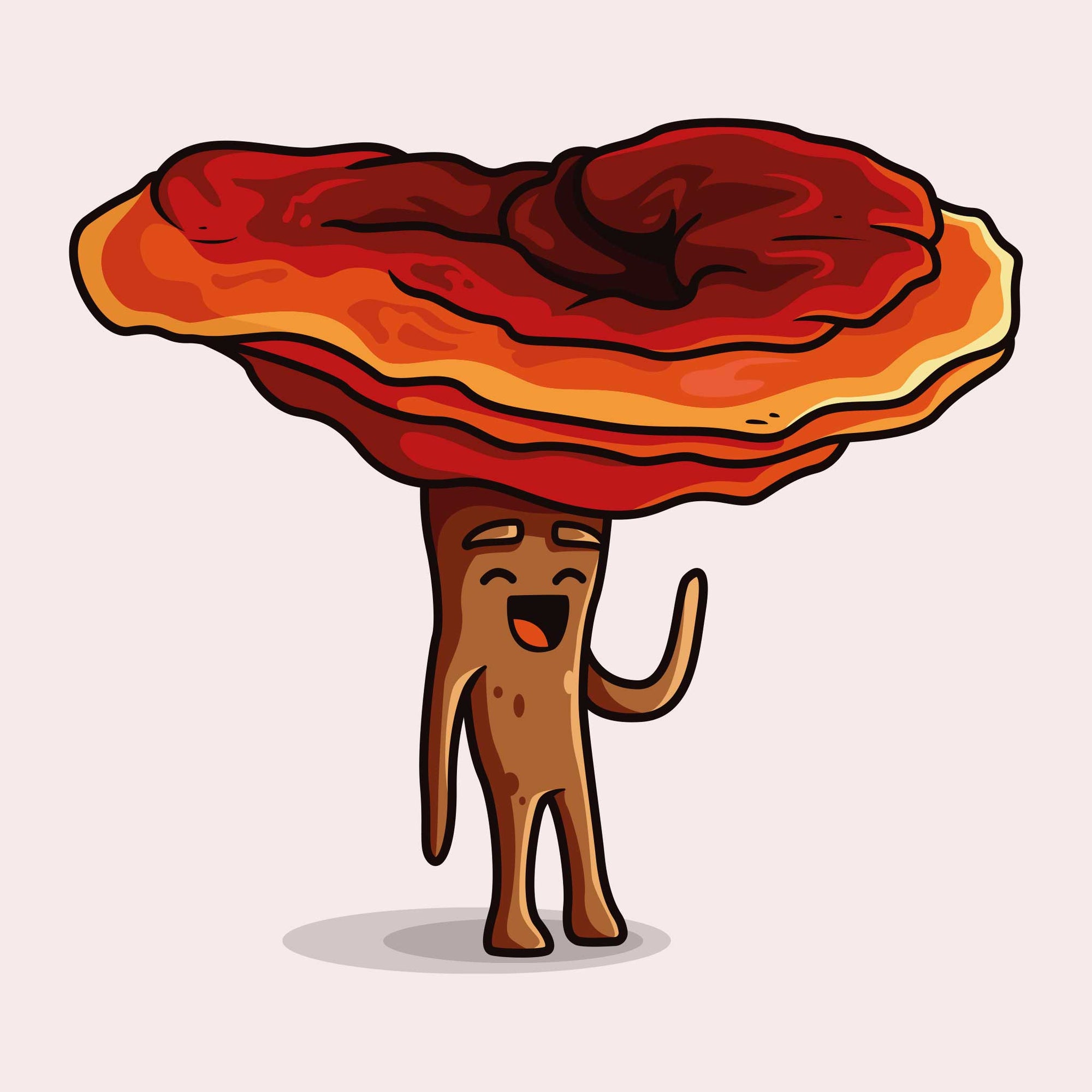 Cartoon Mascot for Fungies Rob the Reishi